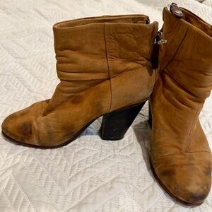 rag & bone Brown Leather Heeled Boots